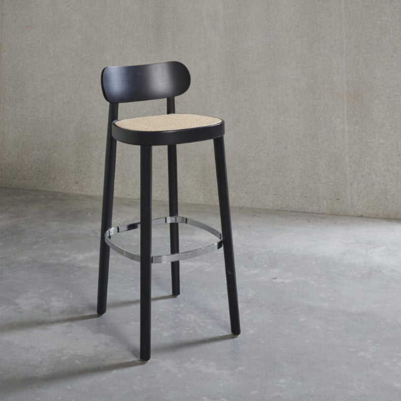 Contemporary Style Wood Counter Chair Footrest Counter Stool for Restaurant Clearhalo 'Bar Furniture' 'Bar Stools' 'bar_stools' 'furn' 'furn_bar_stools' 'Furniture' 'Kitchen & Dining Furniture' 7436575