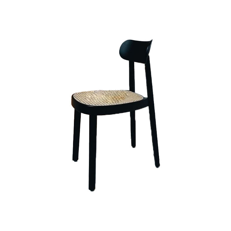 Contemporary Style Wood Counter Chair Footrest Counter Stool for Restaurant Black 1 Piece Short Stool(18"H) Clearhalo 'Bar Furniture' 'Bar Stools' 'bar_stools' 'furn' 'furn_bar_stools' 'Furniture' 'Kitchen & Dining Furniture' 7436584