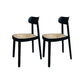 Contemporary Style Wood Counter Chair Footrest Counter Stool for Restaurant Black 2 Piece Set Short Stool(18"H) Clearhalo 'Bar Furniture' 'Bar Stools' 'bar_stools' 'furn' 'furn_bar_stools' 'Furniture' 'Kitchen & Dining Furniture' 7436585