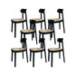 Contemporary Style Wood Counter Chair Footrest Counter Stool for Restaurant Black 8 Piece Set Short Stool(18"H) Clearhalo 'Bar Furniture' 'Bar Stools' 'bar_stools' 'furn' 'furn_bar_stools' 'Furniture' 'Kitchen & Dining Furniture' 7436592