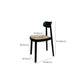 Contemporary Style Wood Counter Chair Footrest Counter Stool for Restaurant Clearhalo 'Bar Furniture' 'Bar Stools' 'bar_stools' 'furn' 'furn_bar_stools' 'Furniture' 'Kitchen & Dining Furniture' 7436600