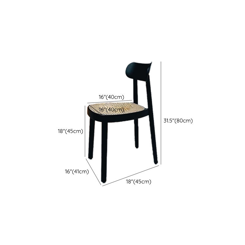 Contemporary Style Wood Counter Chair Footrest Counter Stool for Restaurant Clearhalo 'Bar Furniture' 'Bar Stools' 'bar_stools' 'furn' 'furn_bar_stools' 'Furniture' 'Kitchen & Dining Furniture' 7436600