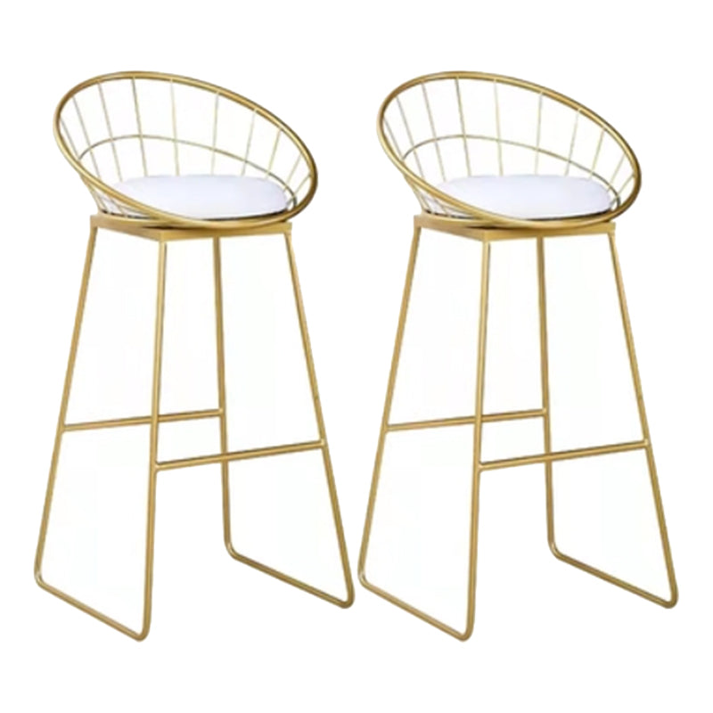 Glam Style Bistro Set 1/2/3 Pieces Stone Bar table with Upholstered Stools Chair(s) None White-Gold Clearhalo 'Bar Furniture' 'furn' 'furn_home_bar_bar_sets' 'Furniture' 'Home Bars & Bar Sets' 'home_bar_bar_sets' 'Kitchen & Dining Furniture' 7436603