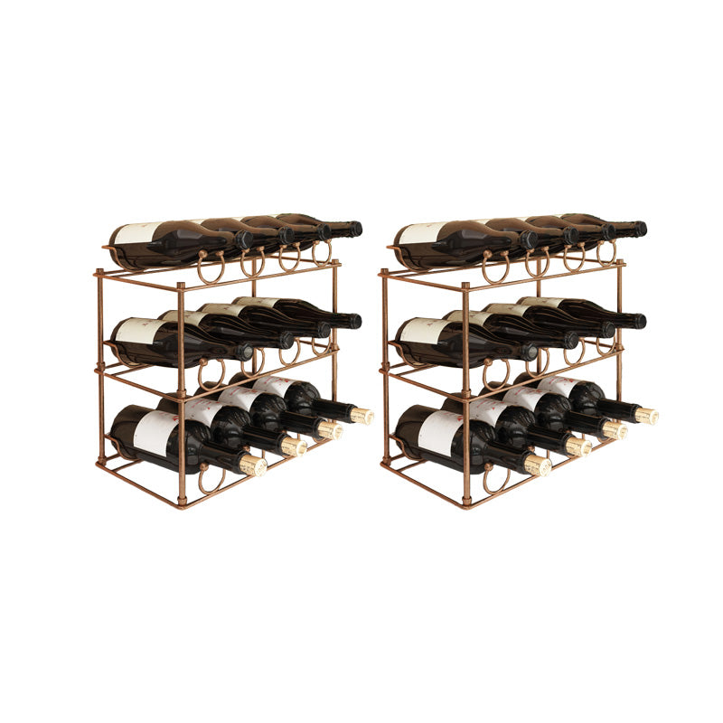 Moderne aanrecht fleshouder metalen wijnrek voor thuis