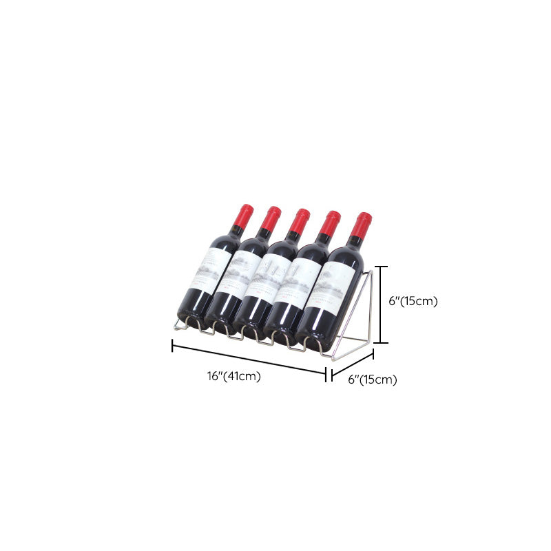 Moderne aanrecht fleshouder metalen wijnrek voor thuis