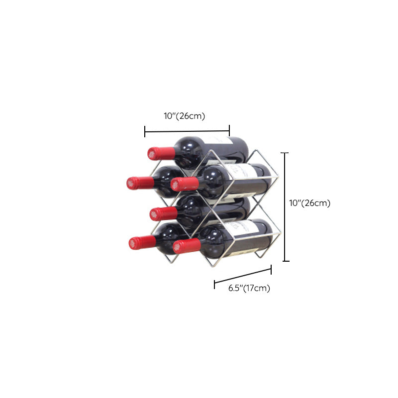 Moderne aanrecht fleshouder metalen wijnrek voor thuis