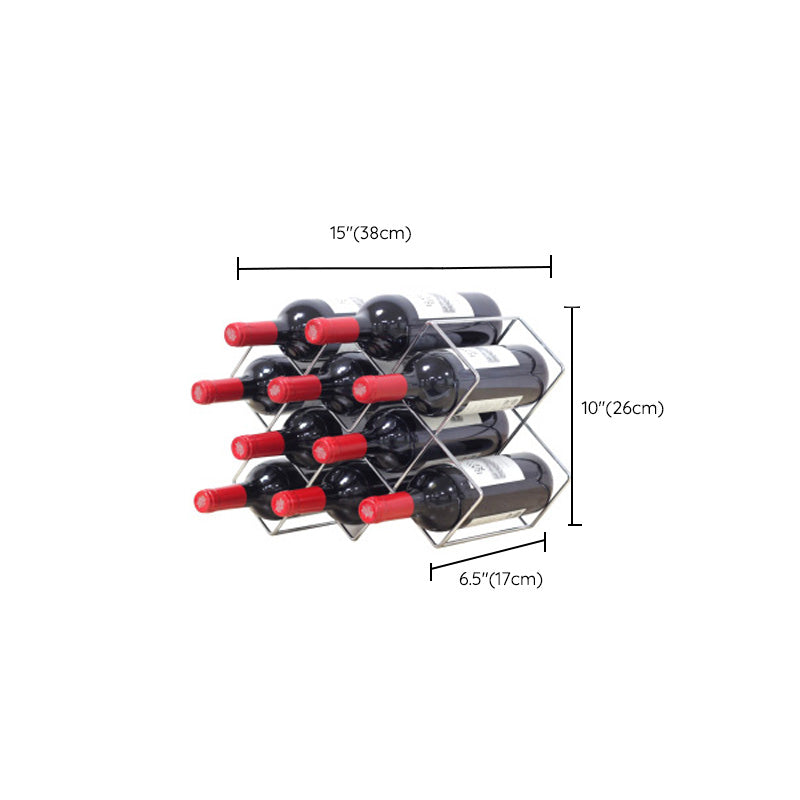Moderne aanrecht fleshouder metalen wijnrek voor thuis