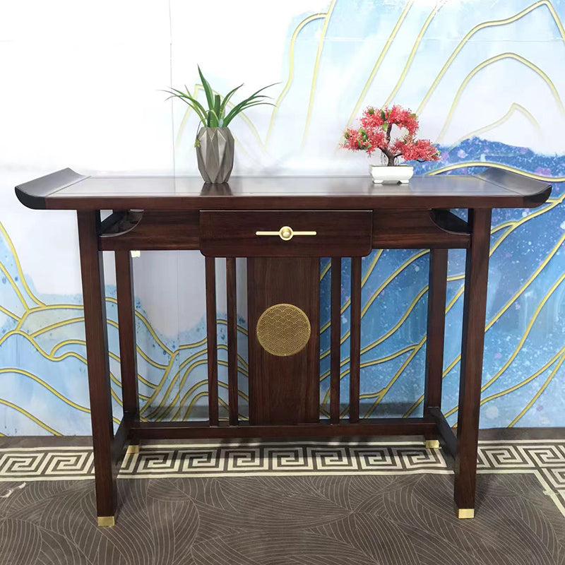 Rectangle Shape Contemporary Console Table Wooden Console Sofa Table Clearhalo 'Console Tables' 'console_tables' 'Entry & Mudroom Furniture' 'furn' 'furn_console_tables' 'Furniture' 7436901