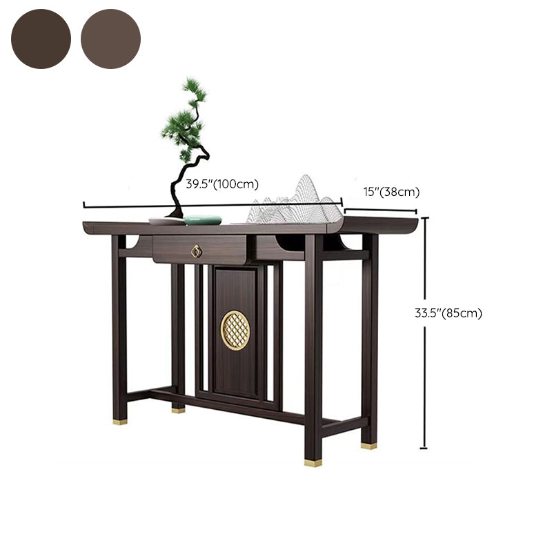 Rectangle Shape Contemporary Console Table Wooden Console Sofa Table Clearhalo 'Console Tables' 'console_tables' 'Entry & Mudroom Furniture' 'furn' 'furn_console_tables' 'Furniture' 7436909