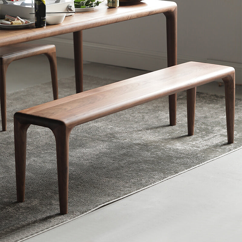 Rectangle Solid Wood Bedroom Bench Modern Seating Bench with 4 Legs 71"L x 13"W x 18"H Clearhalo 'Benches' 'Chairs & Seating' 'furn' 'furn_benches' 'Furniture' 'Living Room Furniture' 7436975