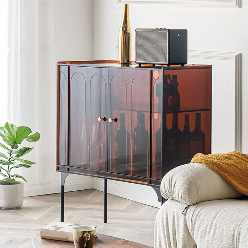 Servidor de plástico moderno de servidor de comedor con puertas para el comedor