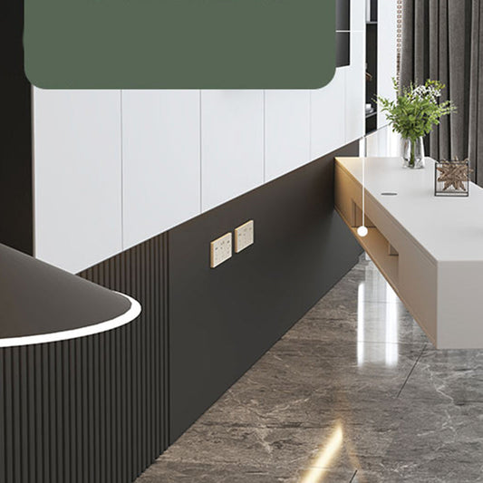 Contemporary Drawers TV Console Floating Faux Wood Media Console for Home Clearhalo 'furn' 'furn_tv_stands_entertainment_centers' 'Furniture' 'Living Room Furniture' 'TV Stands & Entertainment Centers' 'TV Stands & Media Storage Furniture' 'tv_stands_entertainment_centers' 7437081