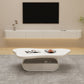 Contemporary White TV Console Wall Mounted Wood Media Console Clearhalo 'furn' 'furn_tv_stands_entertainment_centers' 'Furniture' 'Living Room Furniture' 'TV Stands & Entertainment Centers' 'TV Stands & Media Storage Furniture' 'tv_stands_entertainment_centers' 7437088