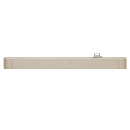 Contemporary White TV Console Wall Mounted Wood Media Console Clearhalo 'furn' 'furn_tv_stands_entertainment_centers' 'Furniture' 'Living Room Furniture' 'TV Stands & Entertainment Centers' 'TV Stands & Media Storage Furniture' 'tv_stands_entertainment_centers' 7437091