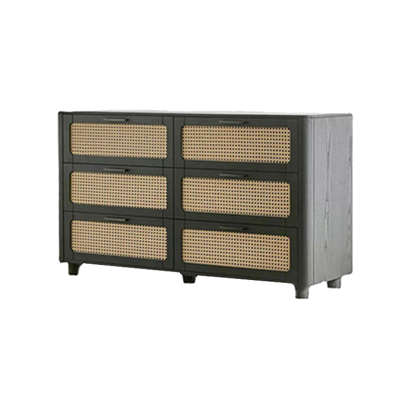 Solid Wood Storage Chest Dresser Modern Storage Chest for Bedroom 55"L x 16"W x 33"H Black Clearhalo 'Bedroom Furniture' 'Dressers & Chests' 'dressers_chests' 'furn' 'furn_dressers_chests' 'Furniture' 7437166