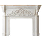 Rectangle Shape French Country Console Table Wooden Sofa Table in White