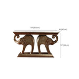 Tavolo di accento console contemporanea a forma di rettangolo tavolo di divano console in pietra per hall