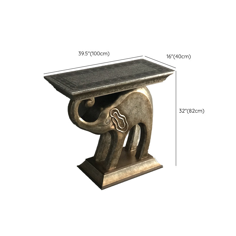 Tavolo di accento console contemporanea a forma di rettangolo tavolo di divano console in pietra per hall