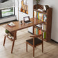 Pied de piédestal contemporain Bureau de bureau à domicile en bois massif 31,5 "de largeur de largeur