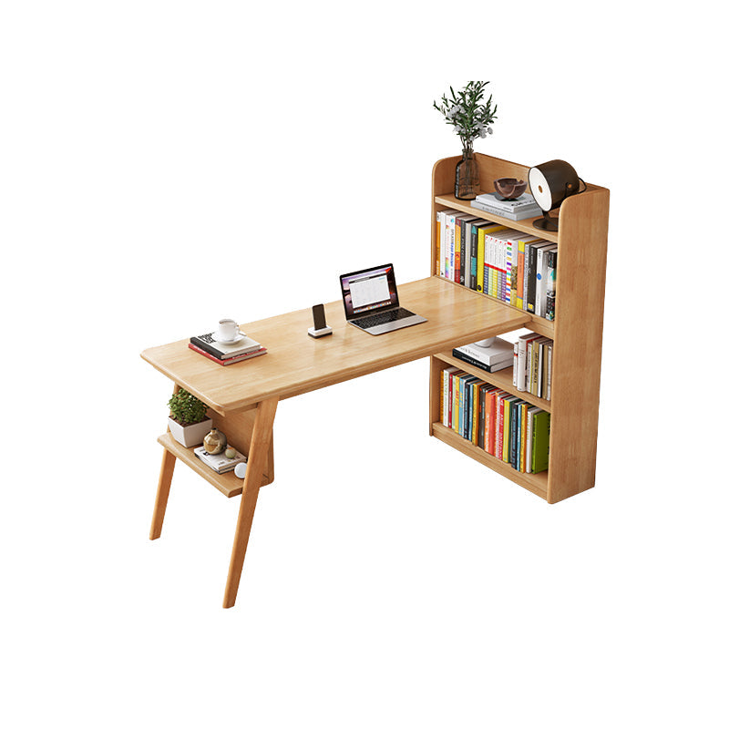 Pied de piédestal contemporain Bureau de bureau à domicile en bois massif 31,5 "de largeur de largeur