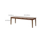 Contemporary Wood Office Desk Rectangular Shape Task Desk with 4 Legs