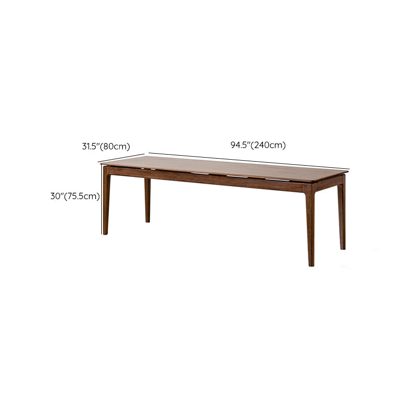 Contemporary Wood Office Desk Rectangular Shape Task Desk with 4 Legs