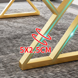 RECTANGE STONE TOP BURIS BURIS BUREAU GRAM GRAM STYLE ÉCRIRE AVEC BASE MÉTAL