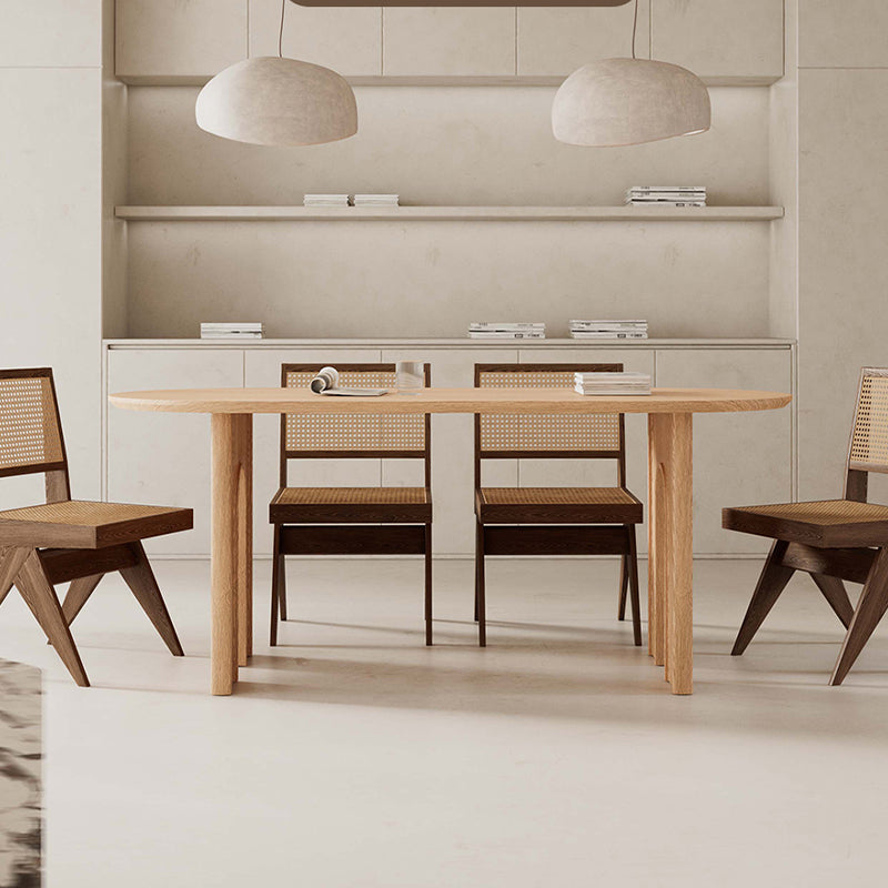 Table de conférence de style moderne Table d'écriture en bois en naturel