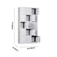 Contemporary Style Wardrobe Armoire Metal Non-Hanging Armoire with Locks