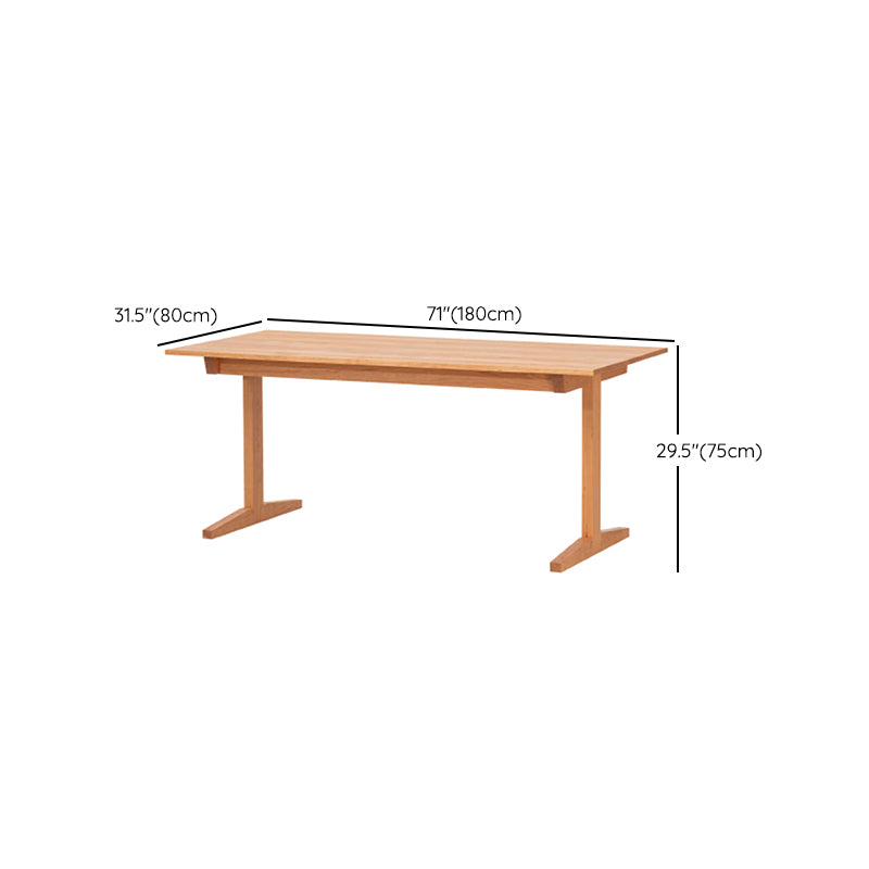 Modern Rectangle Wood Dining Table Cherry Wood Base for Dining Room Clearhalo 'Dining Tables & Seating' 'Dining Tables' 'dining_table' 'furn' 'furn_dining_table' 'Furniture' 'Kitchen & Dining Furniture' 7439192