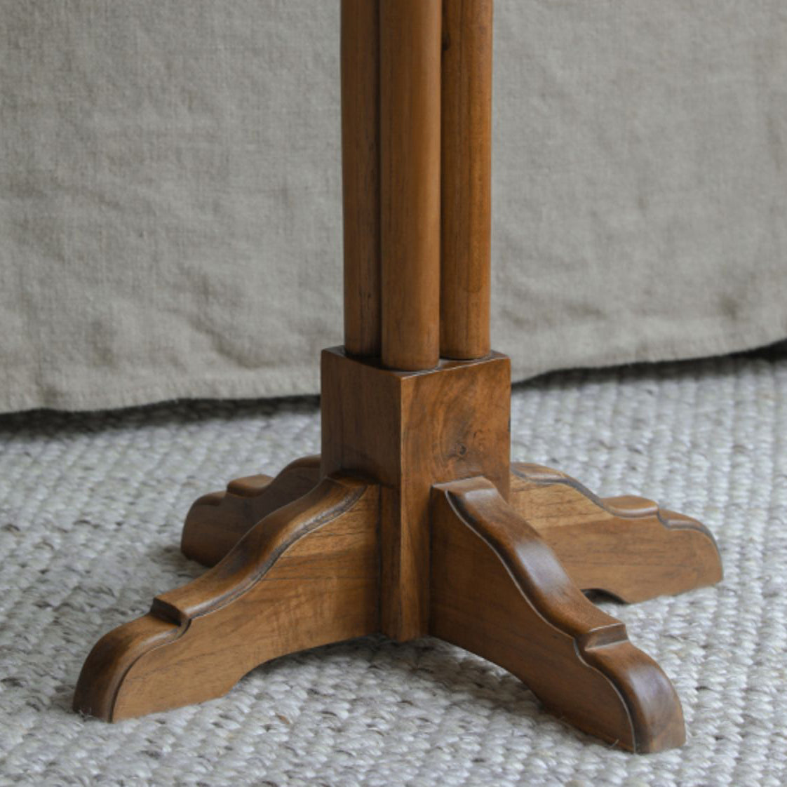 Modern Wood Geometric Dining Table Teak Wood Base for Dining Room Clearhalo 'Dining Tables & Seating' 'Dining Tables' 'dining_table' 'furn' 'furn_dining_table' 'Furniture' 'Kitchen & Dining Furniture' 7439279