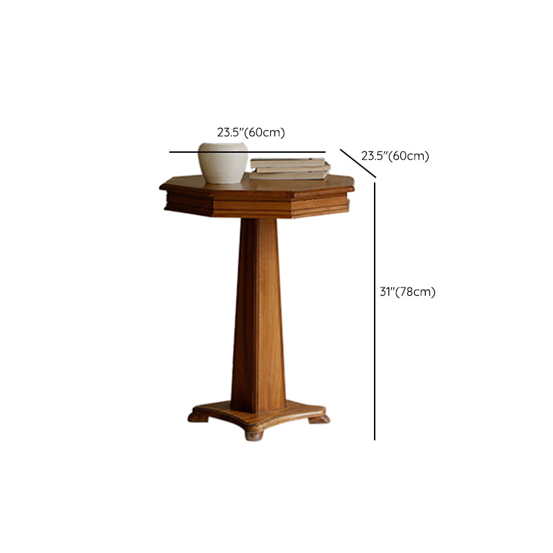 Modern Wood Geometric Dining Table Teak Wood Base for Dining Room Clearhalo 'Dining Tables & Seating' 'Dining Tables' 'dining_table' 'furn' 'furn_dining_table' 'Furniture' 'Kitchen & Dining Furniture' 7439286