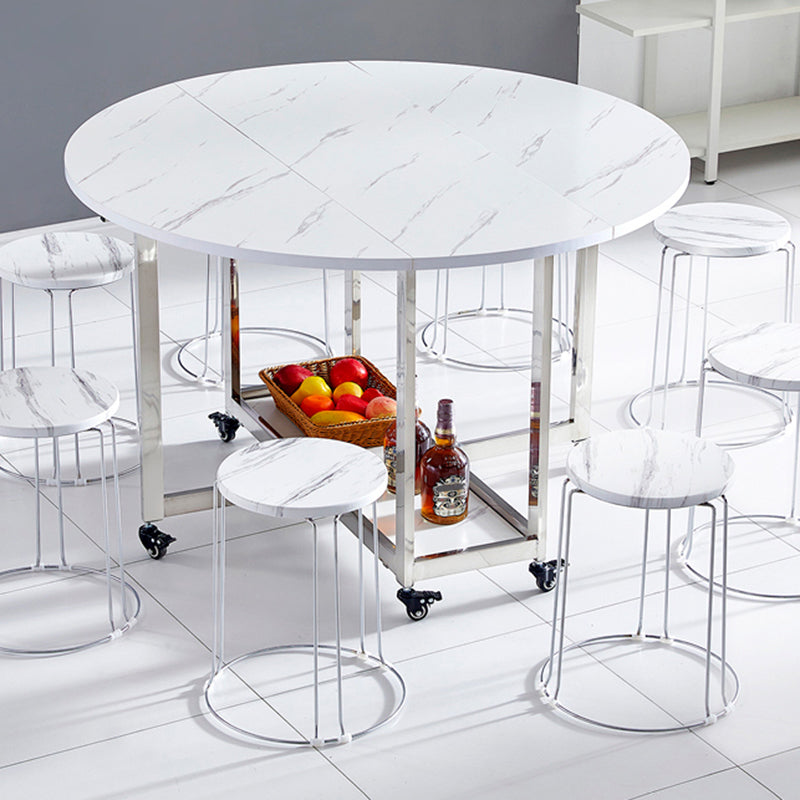 Moderne eettafel metalen ondersteltafel voor keukeneetkamer