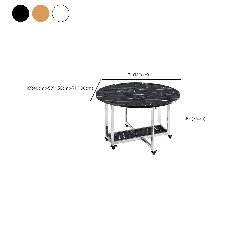 Moderne eettafel metalen ondersteltafel voor keukeneetkamer
