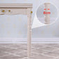 White Extendable Dining Table Solid Wood Dining Table for Dining Room