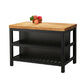 Mesa moderna de la mesa de preparación de madera de la isla de la isla para sala de cocina