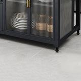 Tavolo di preparazione in marmo con tavolo dell'isola rettangolo di stoccaggio per camera da cucina