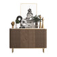 Glam Side Board Marble Sideboard Cabinet with Doors for Kitchen 59"L x 12"W x 35"H Clearhalo 'buffet_sideboard' 'Buffets & Sideboards' 'furn' 'furn_buffet_sideboard' 'Furniture' 'Kitchen & Dining Furniture' 7439560