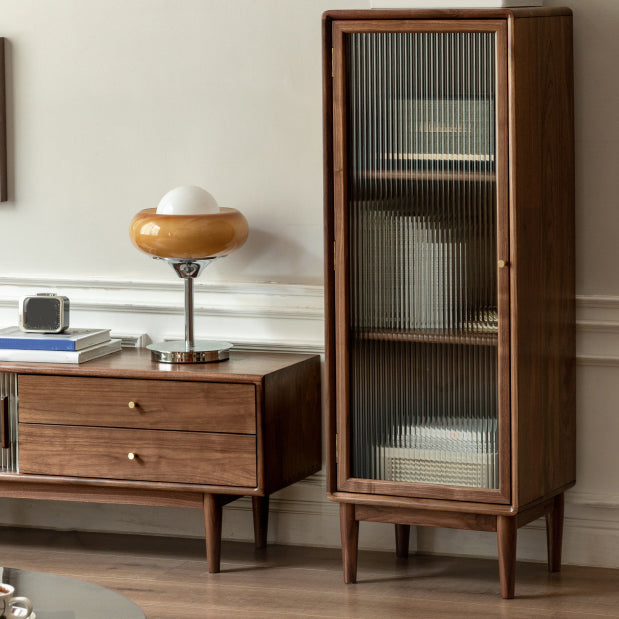 Server da pranzo contemporaneo Walnut Wood Buffet Server per sala da pranzo