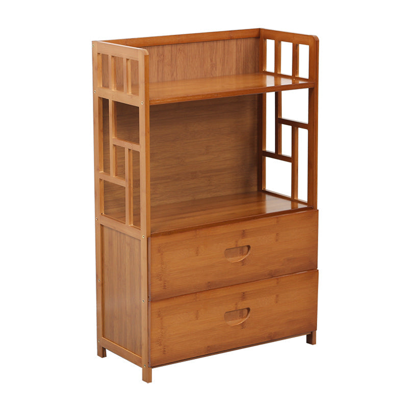 Modern Sideboard Cabinet Bamboo Sideboard with Drawers for Kitchen 20"L x 10"W x 31"H Clearhalo 'buffet_sideboard' 'Buffets & Sideboards' 'furn' 'furn_buffet_sideboard' 'Furniture' 'Kitchen & Dining Furniture' 7439586