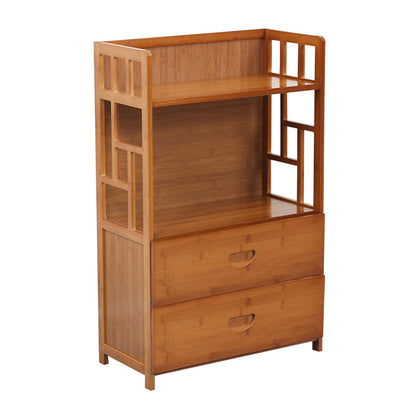Modern Sideboard Cabinet Bamboo Sideboard with Drawers for Kitchen 20"L x 10"W x 31"H Clearhalo 'buffet_sideboard' 'Buffets & Sideboards' 'furn' 'furn_buffet_sideboard' 'Furniture' 'Kitchen & Dining Furniture' 7439586