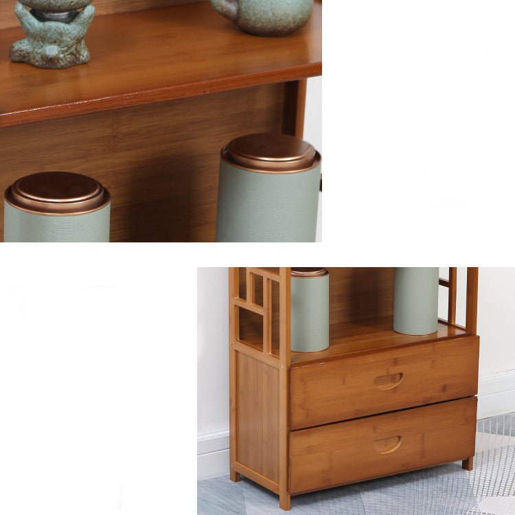 Modern Sideboard Cabinet Bamboo Sideboard with Drawers for Kitchen Clearhalo 'buffet_sideboard' 'Buffets & Sideboards' 'furn' 'furn_buffet_sideboard' 'Furniture' 'Kitchen & Dining Furniture' 7439594