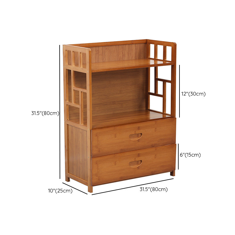 Modern Sideboard Cabinet Bamboo Sideboard with Drawers for Kitchen Clearhalo 'buffet_sideboard' 'Buffets & Sideboards' 'furn' 'furn_buffet_sideboard' 'Furniture' 'Kitchen & Dining Furniture' 7439600