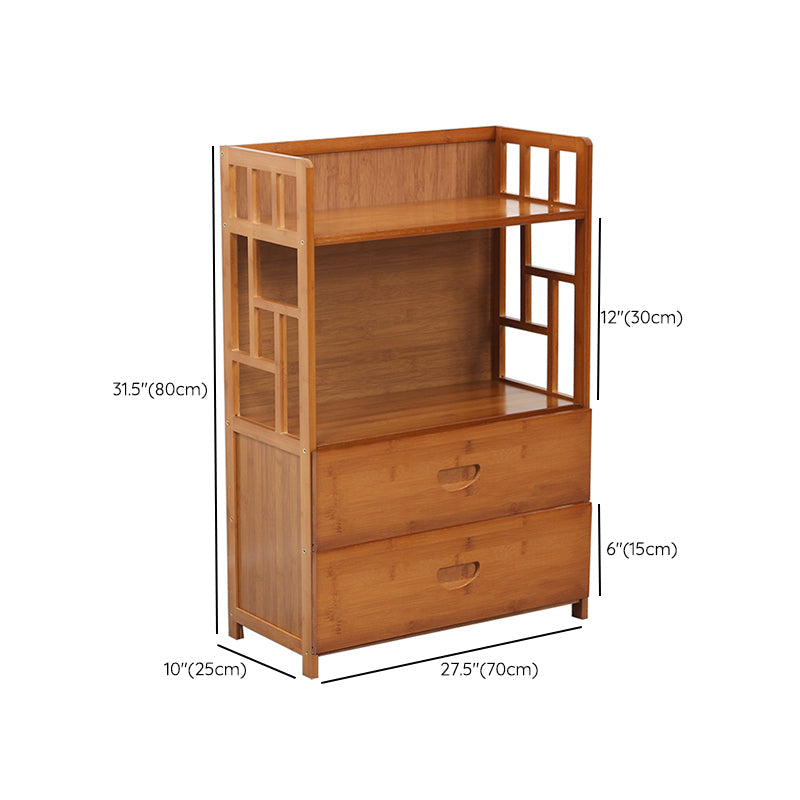 Modern Sideboard Cabinet Bamboo Sideboard with Drawers for Kitchen Clearhalo 'buffet_sideboard' 'Buffets & Sideboards' 'furn' 'furn_buffet_sideboard' 'Furniture' 'Kitchen & Dining Furniture' 7439601