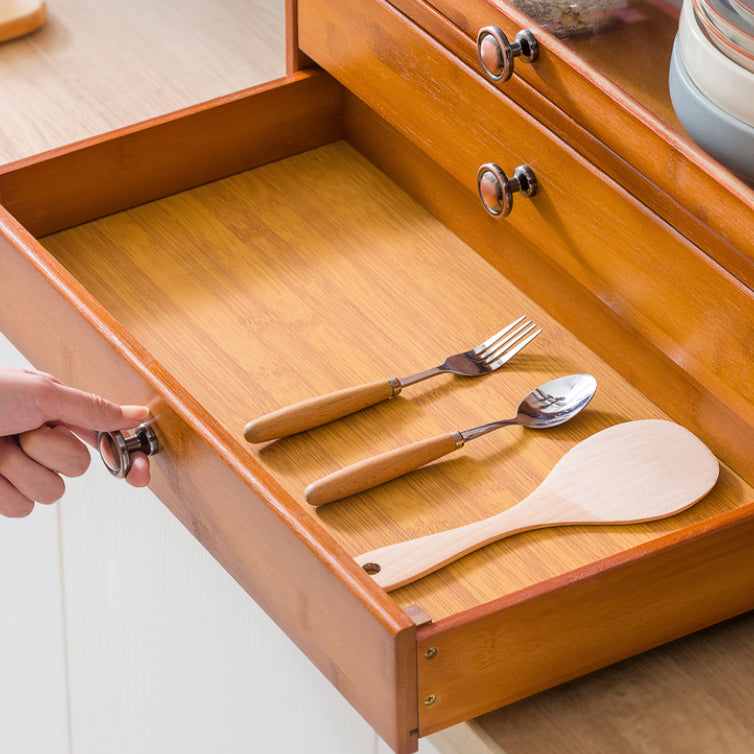 Sideboard di bambù contemporaneo di bambù con cassetti per sala da pranzo