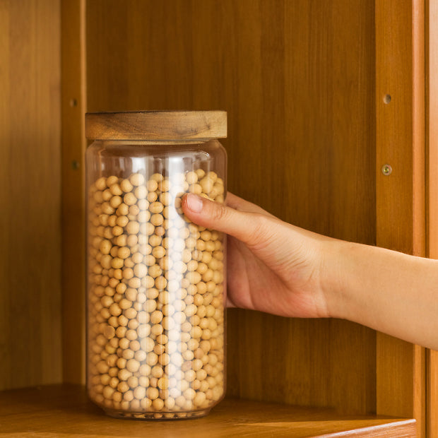 Zeitgenössischer Sideboardschrank Bambus Sideboard mit Türen für Küche