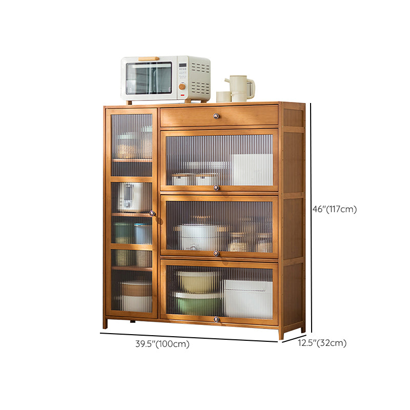 Zeitgenössischer Sideboardschrank Bambus Sideboard mit Türen für Küche