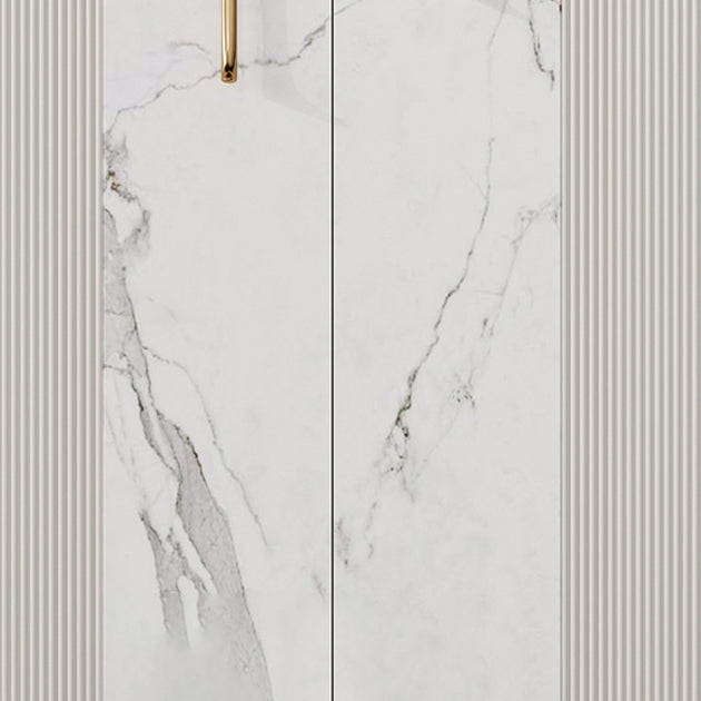 Gabinete aparador de mármol de la mesa del aparador glamoroso con puertas para la cocina