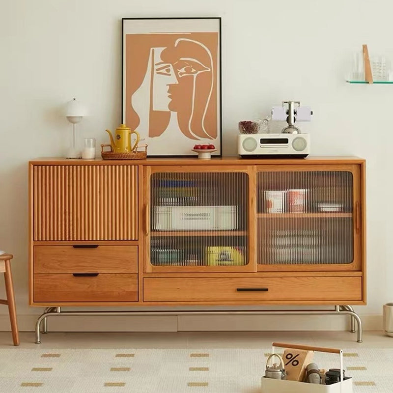 Sideboard di pino con armadio contemporaneo con porte per cucina