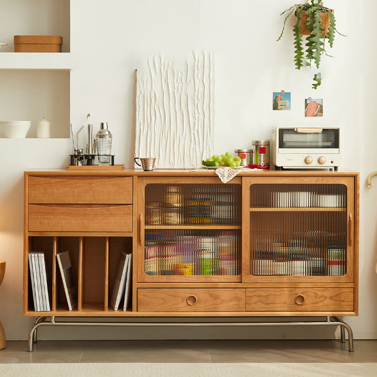 Sideboard di pino con armadio contemporaneo con porte per cucina
